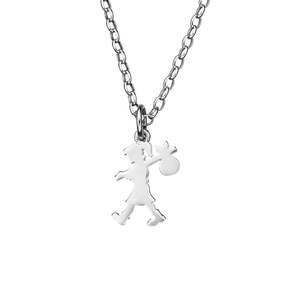 Sterling Silver Runaway Girl Pendant