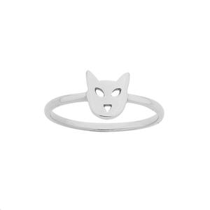 Sterling Silver Mini Cat Ring