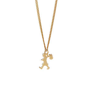 9k Yellow Gold Mini Runaway Girl Necklace
