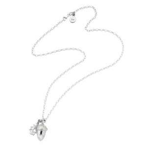 Karen Walker: Sterling Silver Acorn & Leaf Pendant