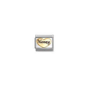 Composable Classic Link 030285/77 Nanny Heart In 18K Gold & Enamel
