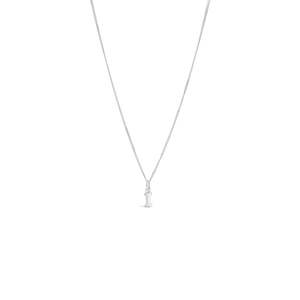Sterling Silver Letter I Pendant