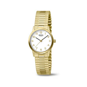 Boccia: Boccia - Ladies Gold Plated Titanium Watch - 3318-02