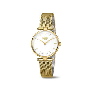 Boccia: Boccia - Womens Gold Plated Titanium Watch - 3340-03
