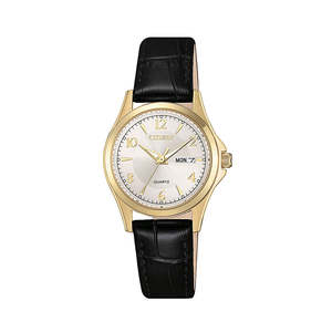 Citizen - Ladies Gold Steel Dress Watch - EQ0593-26A