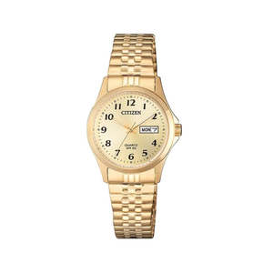 Citizen - Ladies Gold Plated Steel Dress Watch - EQ2002-91P