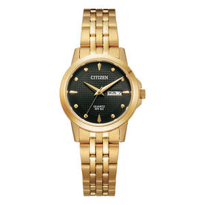 Citizen - Ladies Gold Plated Steel Dress Watch - EQ0603-59F