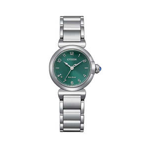 Citizen - Ladies Green Steel Eco-Drive Dress Watch - EM1130-83X