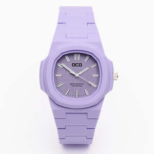 Fashion: Purple Unisex Fashion Bright Colour Pop Watch