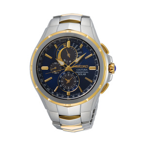 Solar Powered: Seiko - SSC798P Mens Two-Tone Perpetual Calendar Coutura Solar Sports Watch