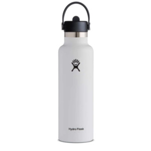 Drink Bottles: Hydro Flask Standard Mouth w/ Flex Straw Cap - White