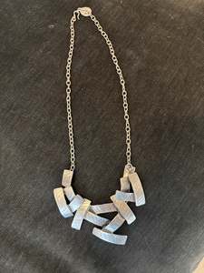 Pewter Lattice Necklace