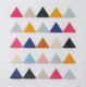 Coloured Triangles - 22.5" x 22.5" - Jane Denton