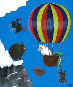 Balloon Ride - 7.5X9" print - Jane Hodgson ArtJane Hodgson Art