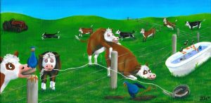 Products: Crazy Cows - Jane Hodgson ArtJane Hodgson Art