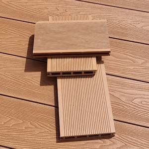 Flooring: Teak WPC Hollow Composite Decking