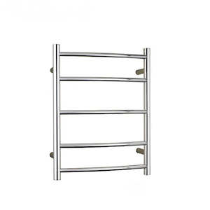 Heated Towel Rail 5 Bar Mirror Finish