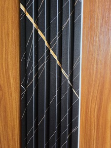 WPC Slat Wall Panel Black and Gold