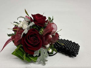 Products: bCorsage Burgundy Classic Pick-Up Only - Jan Maree Flowers