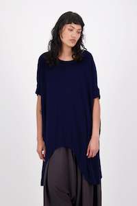 Gaard: Florence Tee (Navy) Plain