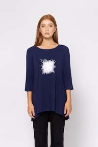 Tee Sale: Lorna Tee (Scribble) Navy