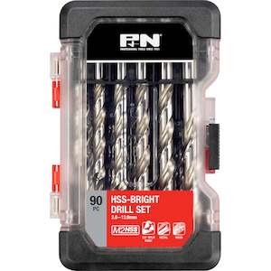 90 Piece HSS-Bright Drill Set - 2-13mm