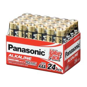 Industrial Supplies: Panasonic AAA Battery Alkaline (24pk)