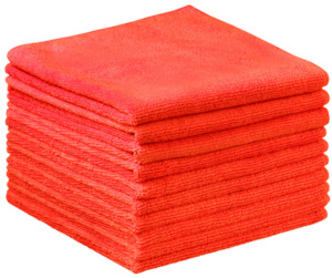 MICROFIBRE CLOTH RED 40CM X 40CM