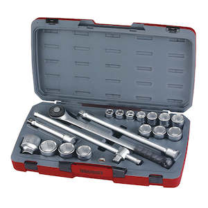 Teng Tools: Teng 18pc 3/4in Dr. Metric Reg. Socket Set 6Pnt
