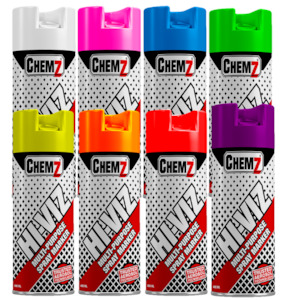 Chemz: CHEMZ HI VIZ FLUORO SPRAY UPSIDE DOWN