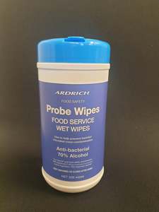 Anti-bacterial Food Service / Thermometer Probe Wipes (200) - Wholesale Price