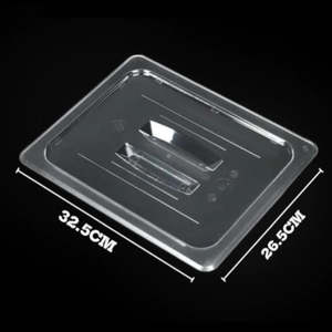Food Grade Perspex Lid/Cover for Medium GN 1/2 Half Size Baking Tray