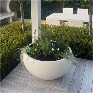Pots Garden Features: Bianca Hibachi Bowl White