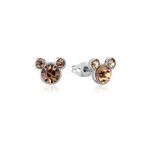 Licensed Jewellery: ECC Disney Mickey Mouse November Birthstone Stud Earrings