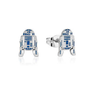 Licensed Jewellery: ECC R2-D2 Enamel Stud Earrings