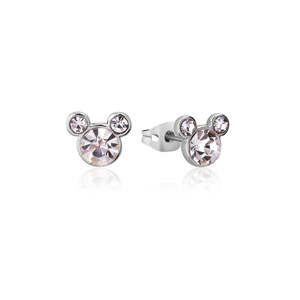 Licensed Jewellery: ECC Disney Mickey Mouse April Birthstone Stud Earrings