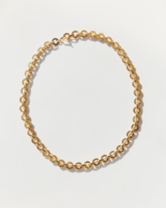 Waves: Moon Necklace, Gold