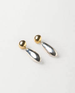 Recycled Sterling Silver: Grace Earrings, Mixed Metal