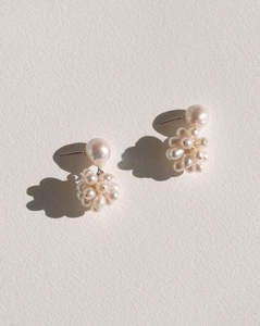 Dandelion: Dandelion Earrings, Silver