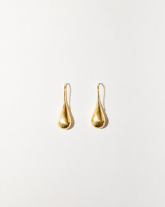 Under 500: Teardrop Earrings, Gold