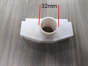 End Cap - Outlet Side 100x50mm Hydroponic Gully