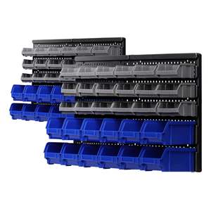 Storage Bin Rack: Giantz 60 Storage Bin Rack Wall Mounted