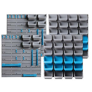 Storage Bin Rack: Giantz 88 Storage Bin Rack Wall Mounted