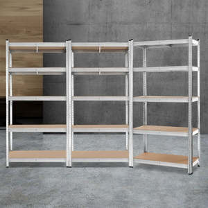 Garage Shelving: Giants 3x1.8M Warehouse Shelving Rack Racking Garage Metal Storage Shelves