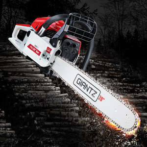Giantz Chainsaw Petrol 52CC 20" Bar Commercial E-Start Pruning Chain Saw White,G&hellip;