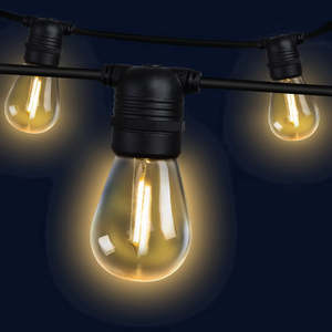 Outdoor Festoon Lights: 59m LED Festoon String Lights Christmas Decorations Wedding Party Outdoor Garden