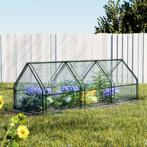 Greenhouses: Green Fingers Greenhouse 2.7x0.9x0.9M Mini Green House Raised Garden Bed Planter Box
