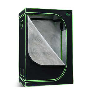 Grow Tent: Green Fingers Grow Tent 90x50x160CM Hydroponics Kit Indoor Plant Room System