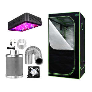 Green Fingers Grow Tent Light Kit 60x60x140CM 600W LED 4" Vent Fan,Green Fingers&hellip;