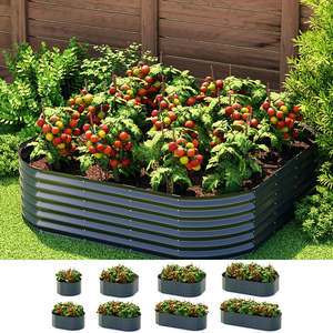 Planter Box: Green Fingers Garden Bed 9 In 1 Modular Planter Box Raised Container Galvanised